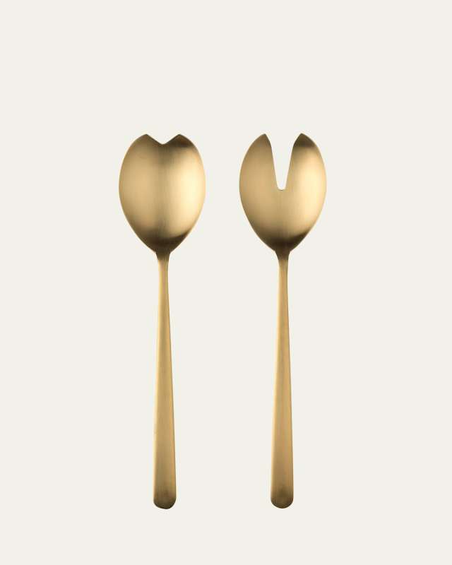 Linea Ice Oro Salad Servers Set